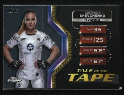 2024 Topps Chrome UFC - Tale of the Tape - #TFT-29 Valentina Shevchenko - Image 1 of 2