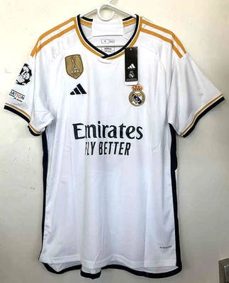 Real Madrid 23/24 Home Bellingham Adidas Aeroready Soccer Jersey - NEW - Image 1 of 4