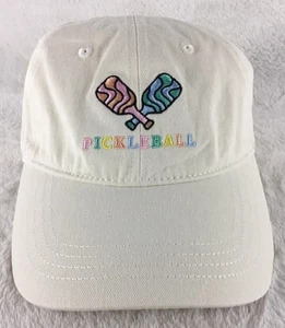 Frasier Sterling Pickleball Mütze creme/regenbogen Baumwolle verstellbar Baseballkappe neu - Bild 1 von 7