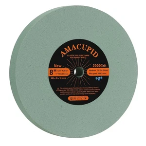 Elastic Polyurethane Buffing Wheels 8 Inch 2000 Grit. Silicon Carbide Abrasiv... - Foto 1 di 7