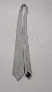 Calvin Klein Slim Tie 2.75" Gray Textured Silk Blend Modern Wedding Necktie - Picture 1 of 5