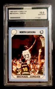 MICHAEL JORDAN 1990 CAROLINA DEL NORTE #89 GEMA GRADUADA ¡COMO NUEVA 10! - Imagen 1 de 2