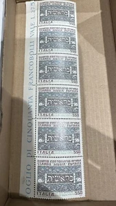 6 Francobollo Commemorativo Quinto Centenario Stampa Bibbia Ebraica Nuovi - Foto 1 di 1