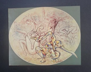 Max Ernst "The Garden of the Hesperides"  Mounted Offset Color Lithograph 1977 - Picture 1 of 3