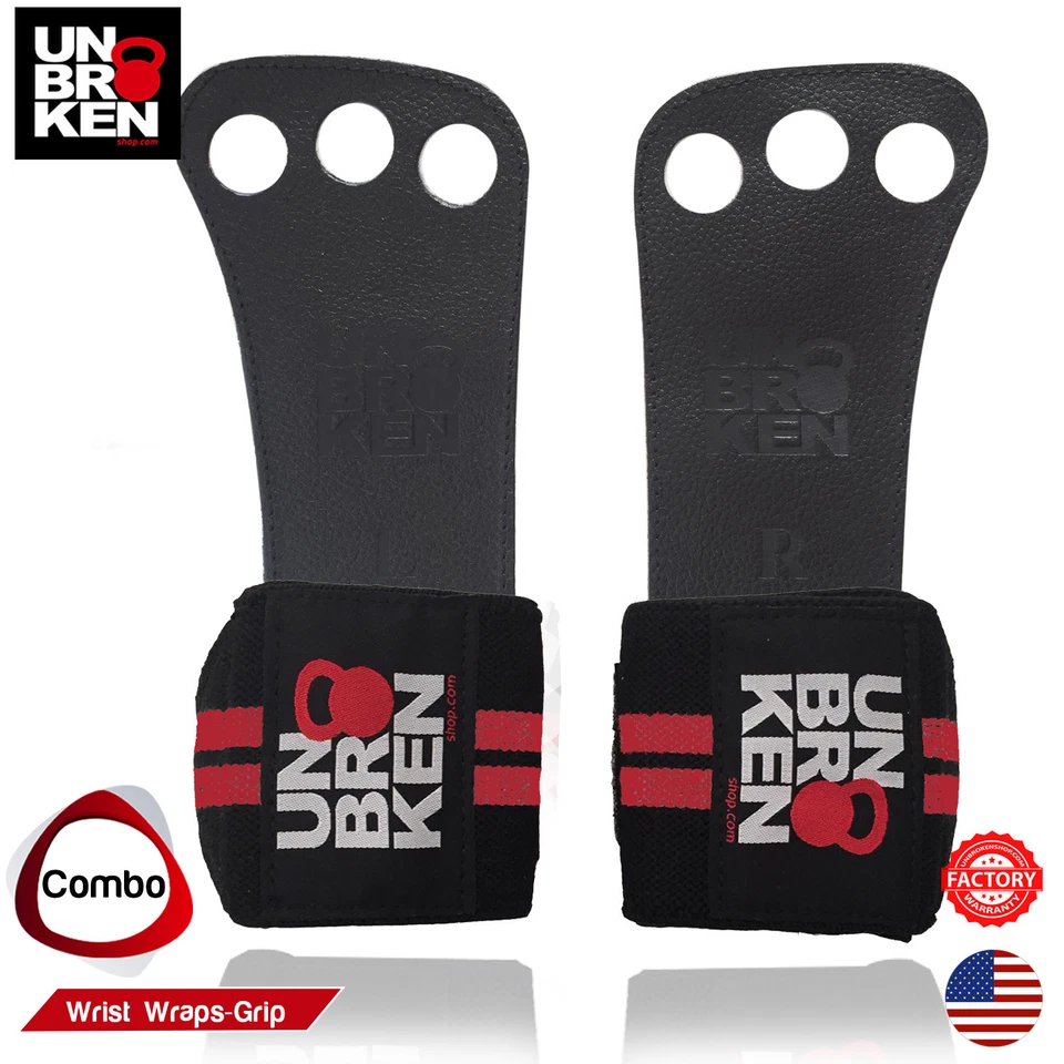 ETHOS HAND GRIPS - Wrist Wrap - Leathe Palm Protect wrist support WEIGHTLIFTING