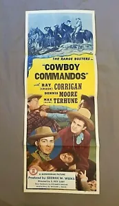 Inserto film originale "Cowboy Commandos" 1943 Ray "Crash" Corrigan Range Busters - Foto 1 di 1