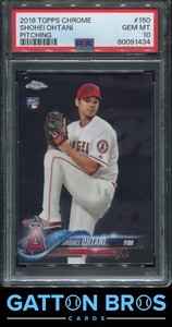 2018 Topps Chrome #150 Shohei Ohtani Pitching PSA 10 GEM MINT
