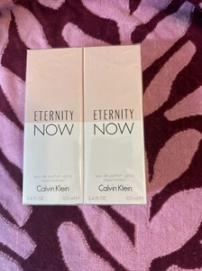 2 Eternity Now Calvin Klein 3.3 3.4 Oz 100ml EDT Spray For Women - Picture 1 of 6