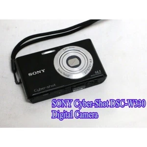 SONY Cyber-Shot DSC-W330 Digital Camera 4X Optical Zoom Built-in Flash Black - Picture 1 of 9