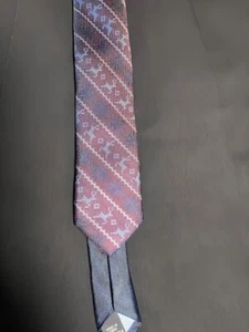 Corbata de seda Tommy Hilfiger para hombre granate/azul/blanco Navidad reno - Imagen 1 de 3