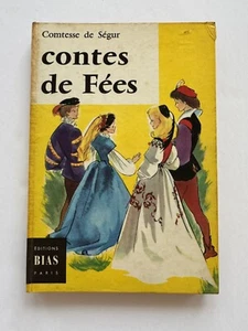 Contes de Fees Book French 1957 Fairy Tales Vintage Hardcover Illustrated - Picture 1 of 15