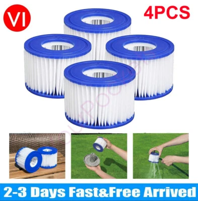 4pcs For Bestway Lazy Lay-Z-Spa Filters VI Cartridge Hot Tub Spa Swimming pool - Image 1 of 4