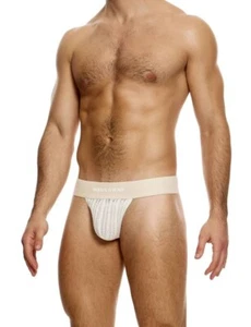 MODUS VIVENDI T-String Striped Crochet Thong Back V-Shape in Natural 07411 - Bild 1 von 5