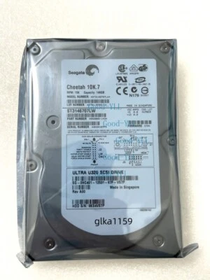 SEAGATE ST3146707LW 146GB 10K.7 3.5" SCSI U320 68PIN Cache 8MB HARD DRIVE - Image 1 of 4