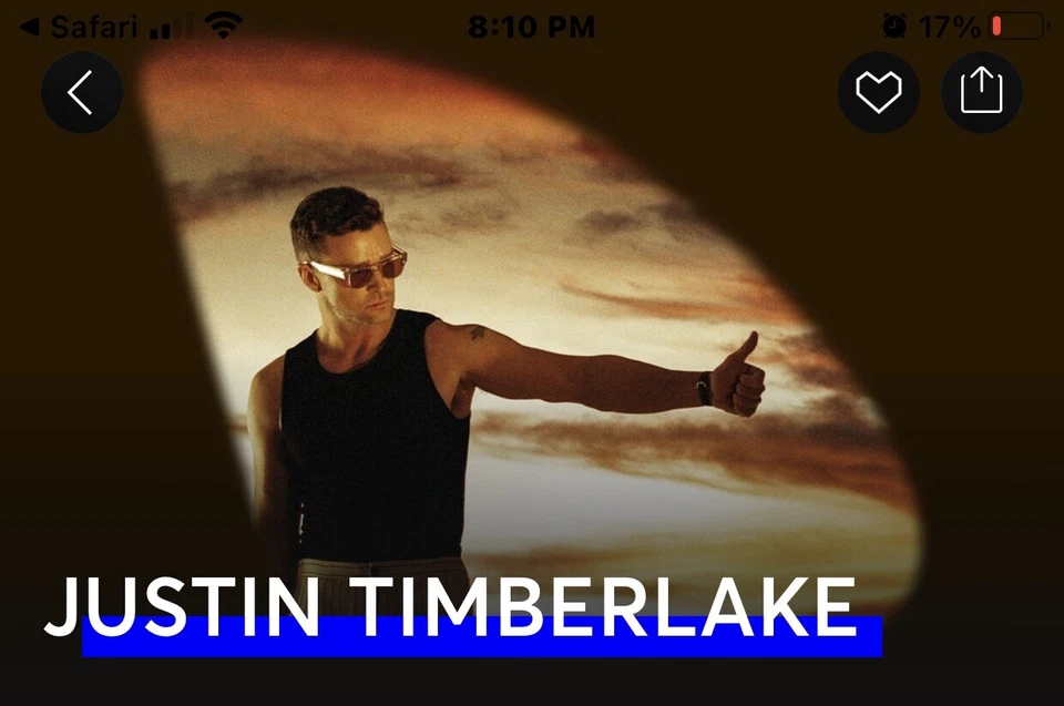 Justin Timberlake Tickets       Hershey park Stadium July 4th - Image 1 of 1