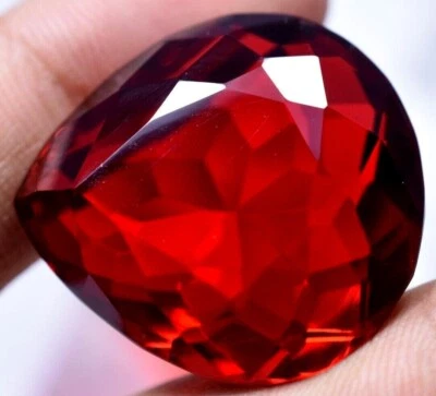 Extremamente impecável 64,85 quilates esplêndido topázio vermelho com certificação GGL gema criada em laboratório!!! - Imagem 1 de 4