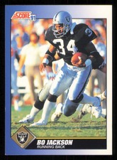 1991 Score #100 Bo Jackson Football Card - - Near Mint or Better