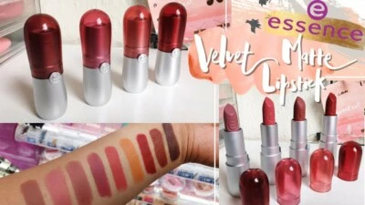 Lots Of 2 Essence Cosmetics Velvet Matte Lipstick ~ Choose Your Shade - Image 1 of 2