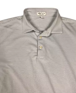 Polo Peter Millar estiva comoda bianca a righe performance uomo XL - Foto 1 di 7