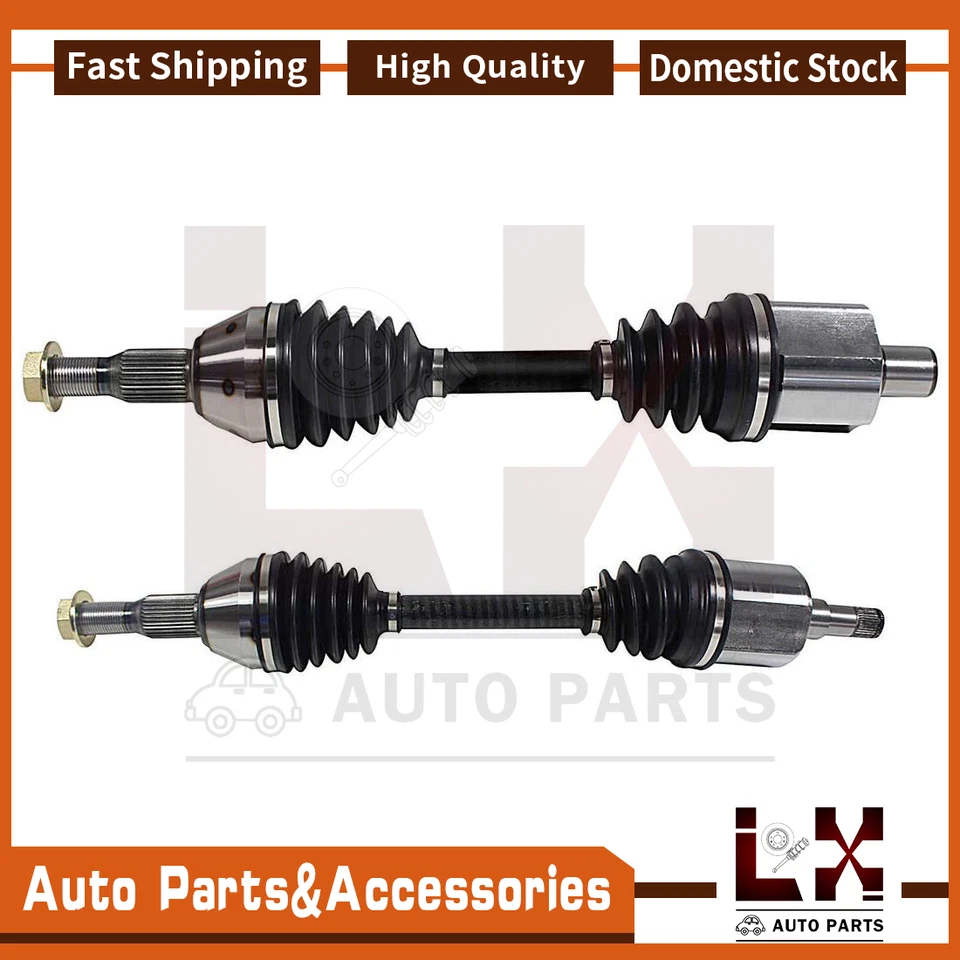 一对(2) 前左右 CV 轴轴组件适用于雪佛兰 Pontiac 别克 — 第 1/4 张图片