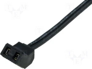 Netzkabel für Lüfter Stecker abgewinkelt 45° 1m für 2,8x0,3mm - Bild 1 von 1