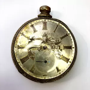ANTIQUE M J TOBIAS POCKET WATCH LIVERPOOL ENGLAND CYLINDRE ESCAPEMENT KEY WIND - Picture 1 of 14