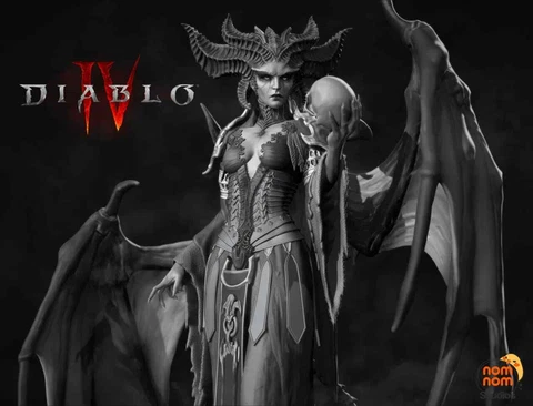 Lilith - Diablo 4 - 3d printed model - 3D figure - 1/6 1/10 scale Cover