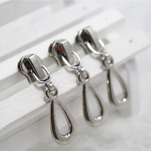 10 piezas 3# 5# Cremallera Metal Deslizadores Cabeza Forma Gota Tirones Hágalo usted mismo Bolsa Reemplazo de Ropa - Imagen 1 de 4