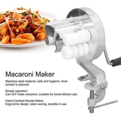 Aluminum Alloy Manual Pasta Maker Manual Noodle Maker for Spaghetti Macaroni - Image 1 of 4