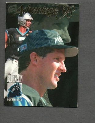 1998 Collector's Edge Advantage Football Card #24 Steve Beuerlein Panthers - Image 1 of 2