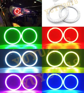 Anillos de halo RGB para Subaru BRZ 13-15 Faro Multicolor ojo de ángel Bluetooth DRL - Imagen 1 de 12
