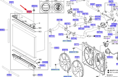 LEXUS IS MK3 Radiator 1640036130 NEW GENUINE - Image 1 of 2