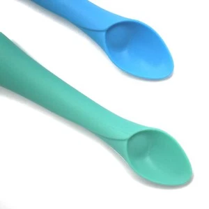 Silicone Weaning & Teething Spoons (Pack of 2) - Picture 1 of 5