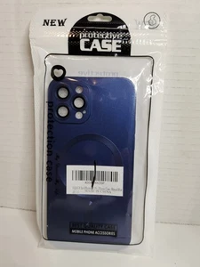 iPhone 12 Pro Case, Shockproof Matte Luxury Metallic Luster Royal Blue Magsafe - Picture 1 of 3