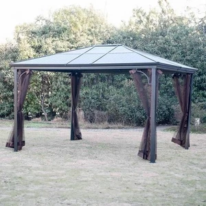 SUNJOY Replacement Mosquito Netting For Gazebo (10X12 Ft) L-GZ604PCO--F-MN---NEW - Picture 1 of 3
