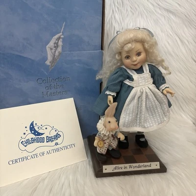 Richard Simmons Judith Friedericy 爱丽丝梦游仙境 10 英寸树脂娃娃 - 二手状况完好! — 第 1/4 张图片