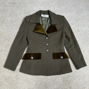 Pierre Balmain Vtg Suede Blazer Jacket Women’s  - Picture 1 of 10