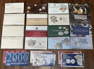 Set Of 19 Uncirculated Sets Between 1977-2004. See Description For Details - Picture 1 of 6