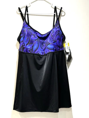 NWT Longitude Womens One Piece Swimsuit Women’s 32W Plus Size - Image 1 of 4