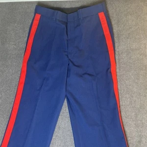 USMC Dress Blue Pants Trousers 34XL Marine Corps Blood Red Stripe Uniform 32/33 - Picture 1 of 10
