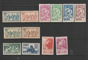Argelia Semi Postal Scott# B32-B35, B39-B42, + B47-B50 Como Nuevo 3 Juegos - Imagen 1 de 2