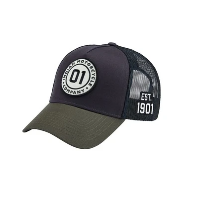 Indian Motorcycle 01 Patch Trucker Cap, Gray - O/S - Image 1 of 3