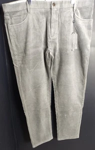 Snover Men’s Grey Corduroy Chino Pants Straight Leg Stretch Fit NWT - Bild 1 von 10