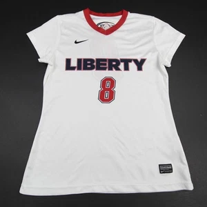 Liberty Flames Nike Dri-Fit Practice Jersey - Soccer Women's White/Red Used - Picture 1 of 6