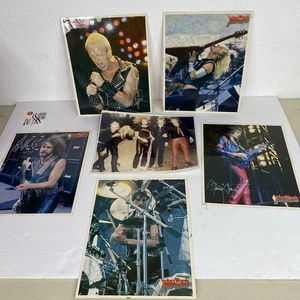 Juego de fotos vintage 1984 Judas Priest 8X10 serie F juego de 6 heavy metal años 80 - Imagen 1 de 13