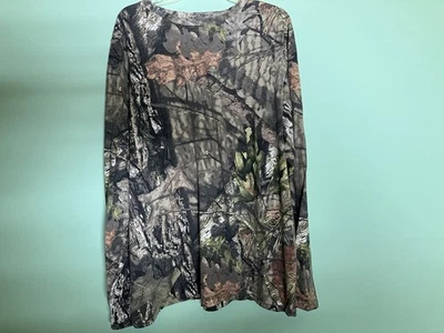 Mossy Oak Camouflage Pull Over Long Sleeve T Shirt 2xl 50-52 - Image 1 of 2