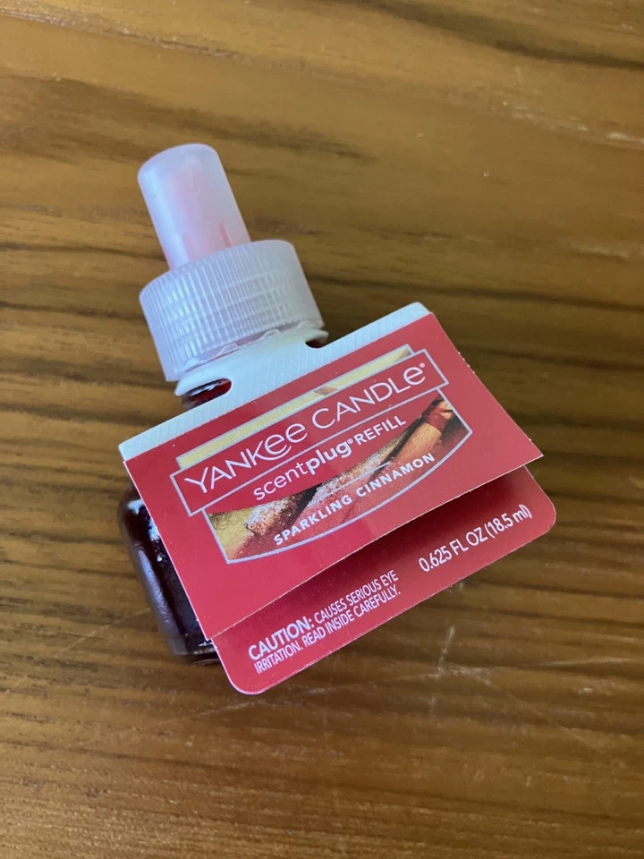 Yankee Candle 4x Sparkling Cinnamon Electric Scent Plug in Refills Ship