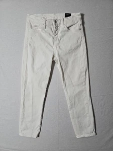 Vince Jeans Skinny Crop Ankle White Denim Womens Size 29 (Actual Meas. 28x25.5) - Picture 1 of 15