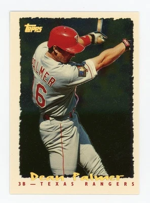 1995 Topps #193 Dean Palmer CyberStats (Spectralight) - Image 1 of 2