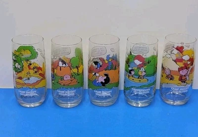Vasos Colección McDonald's Peanuts Camp Snoopy De Colección - Juego Completo de 5 Foto 1 de 4